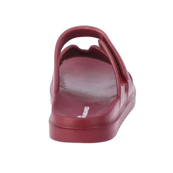 No Boundaries Wine Adjustable Slide Sandals - Picture 3 of 7